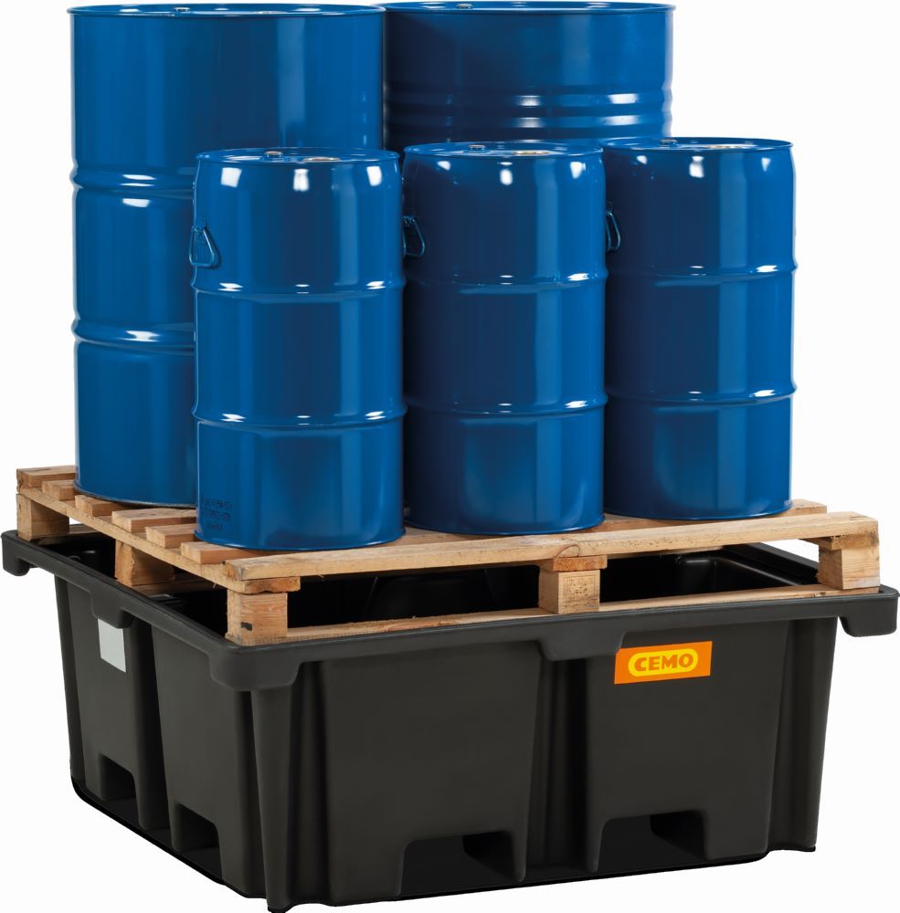 Produktbild Cemo PE-Fass-/Palettenauffangwanne 400/4 129 x 129 x 48 cm bild 3