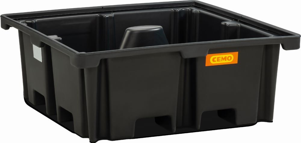 Produktbild Cemo PE-Fass-/Palettenauffangwanne 400/4 129 x 129 x 48 cm