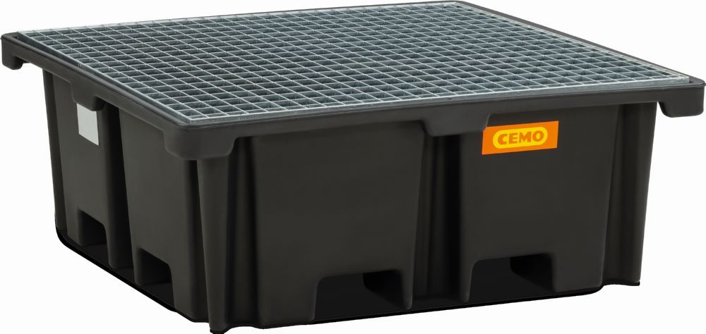 Produktbild Cemo PE-Fass-/Palettenauffangwanne 400/4 Auffangvolumen 400 l