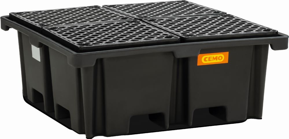 Produktbild Cemo PE-Fass-/Palettenauffangwanne 400/4 129 x 129 x 50 cm bild 1