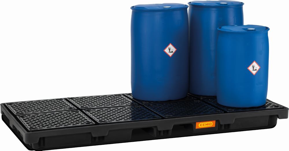 Produktbild Cemo PE-Fassauffangwanne 270/8 Auffangvolumen 270 Liter 248 x 128 x 18 cm bild 2