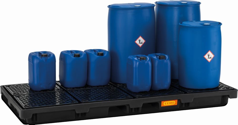 Produktbild Cemo PE-Fassauffangwanne 270/8 Auffangvolumen 270 Liter 248 x 128 x 18 cm bild 3