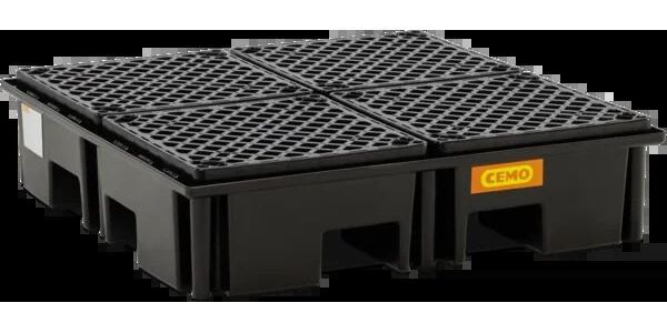 Produktbild Cemo PE Paletten Fassauffangwanne 220/4 RG 123 x 123 x 29 cm