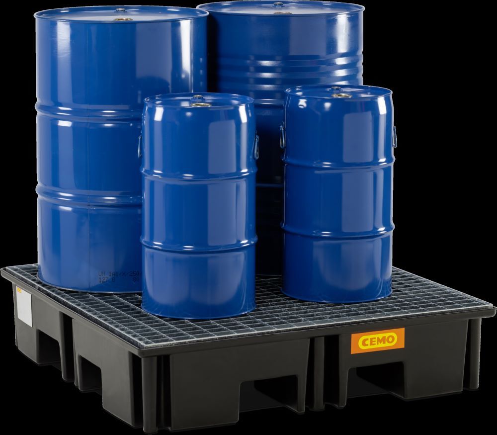 Produktbild Cemo PE-Palettenauffangwanne 123 x 123 x 26 cm 220 Liter