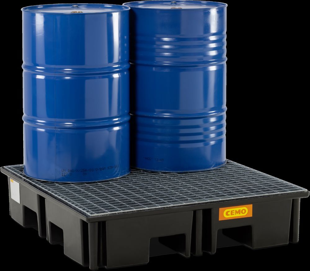 Produktbild Cemo PE-Palettenauffangwanne 123 x 123 x 26 cm 220 Liter bild 2