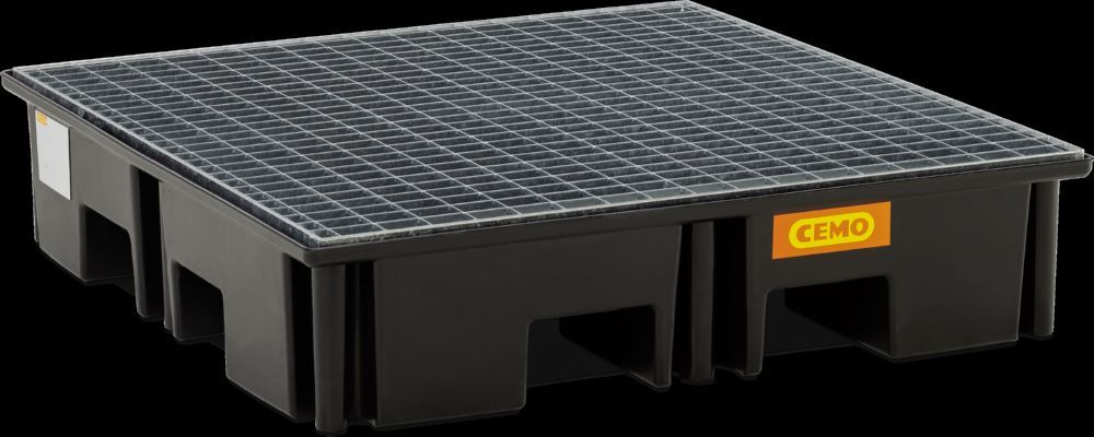 Produktbild Cemo PE-Palettenauffangwanne 123 x 123 x 26 cm 220 Liter bild 3