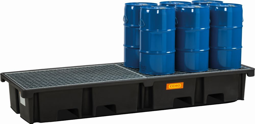 Produktbild Cemo PE-Palettenauffangwanne 242 x 88 x 36 cm Auffangvolumen 425 Liter bild 2