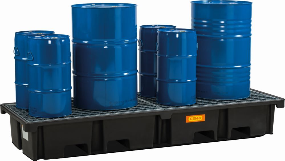 Produktbild Cemo PE-Palettenauffangwanne 242 x 88 x 36 cm Auffangvolumen 425 Liter bild 3