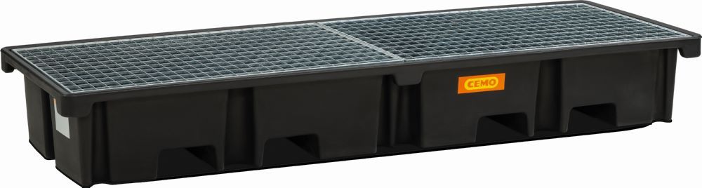Produktbild Cemo PE-Palettenauffangwanne 242 x 88 x 36 cm Auffangvolumen 425 Liter bild 1