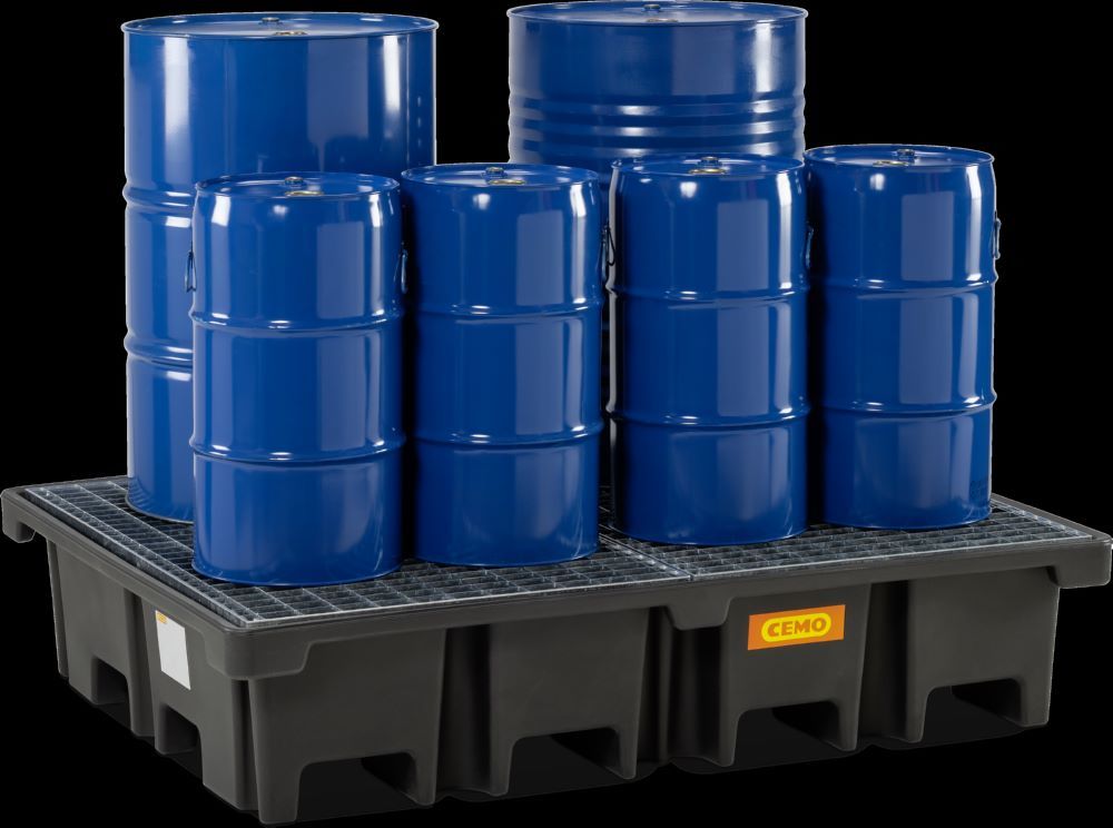 Produktbild Cemo PE-Palettenauffangwanne 167 x 127 x 36 cm 425 l Auffangvolumen bild 2