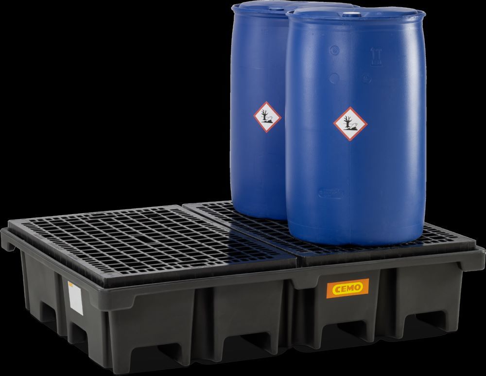 Produktbild Cemo PE-Palettenauffangwanne 167 x 127 x 39 cm Auffangvolumen 425 Liter bild 3