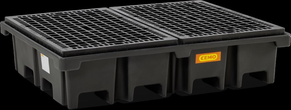 Produktbild Cemo PE-Palettenauffangwanne 167 x 127 x 39 cm Auffangvolumen 425 Liter