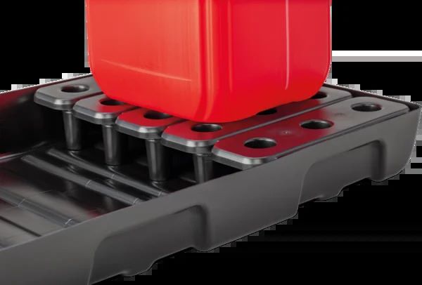 Produktbild PE-Regalauffangwanne 27 L mit PE-Rost bild 2