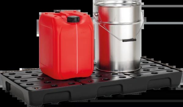 Produktbild PE-Regalauffangwanne 27 L mit PE-Rost bild 5