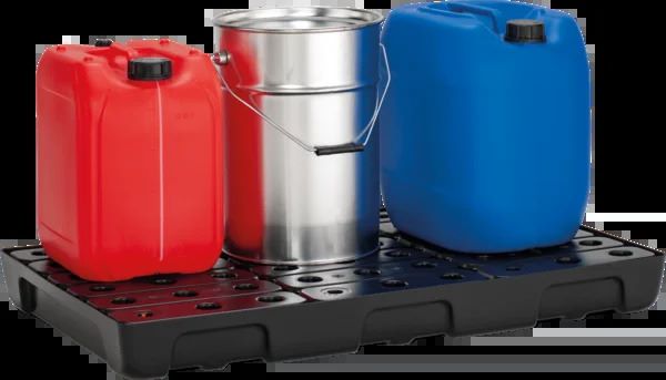 Produktbild PE-Regalauffangwanne 33 L mit PE-Rost bild 2