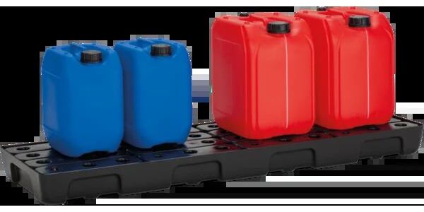 Produktbild PE-Regalauffangwanne 28 L mit PE-Rost bild 2