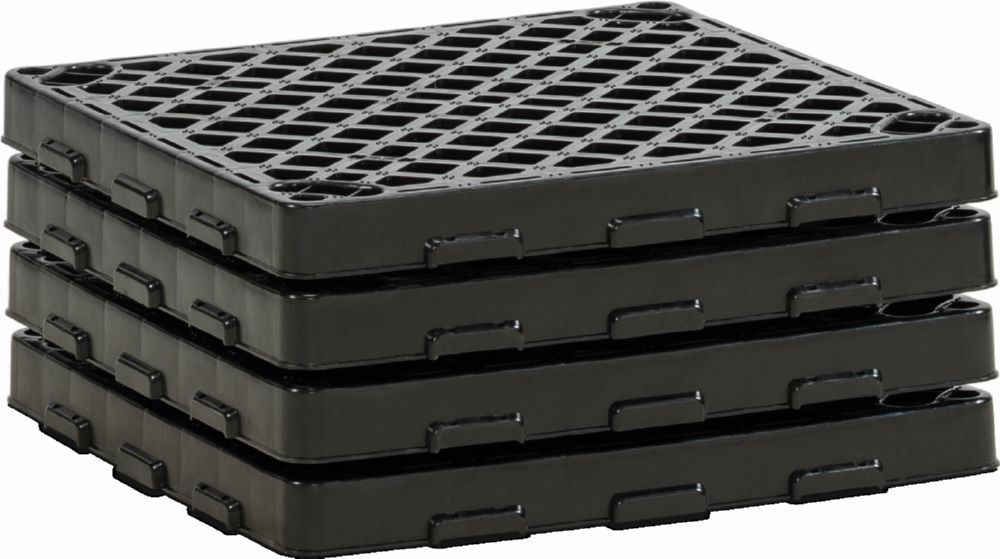 Produktbild Cemo Zubehörpaket 4 x PE Rost 60 x 60 cm für Palettenauffangwannen