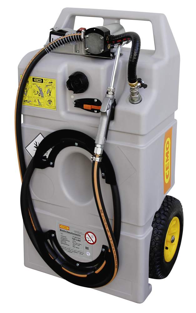 Produktbild CEMO Schmierstofftrolley 100 l mit Elektropumpe