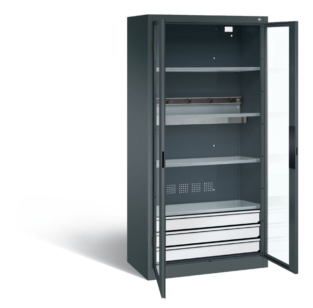 Produktbild C+P Akkuladeschrank, H1950B930T500 mm, Anthrazit