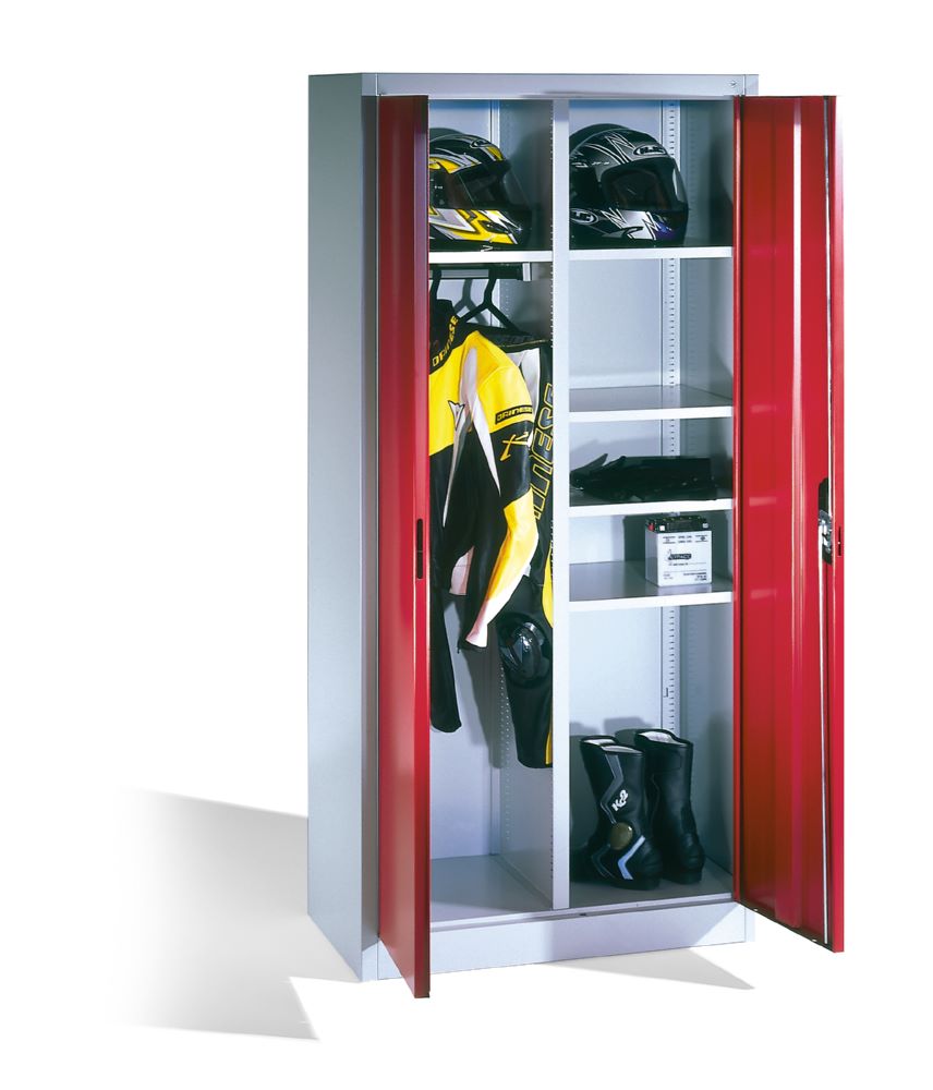 Produktbild C+P Akten und Garderobenschrank Acurado rubinrot 930 x 500 x 1950 mm bild 3