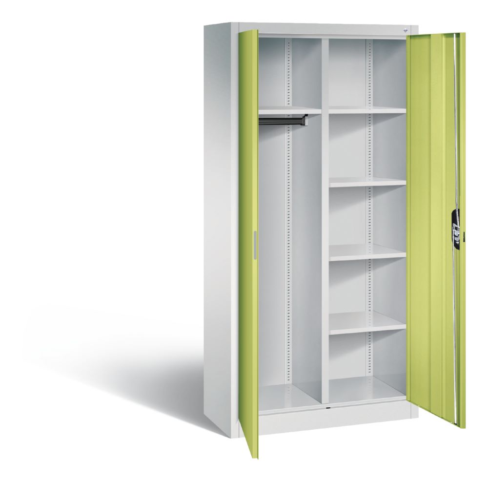 Produktbild C+P Akten und Garderobenschrank Acurado viridingrün 930 x 400 x 1950 mm bild 2