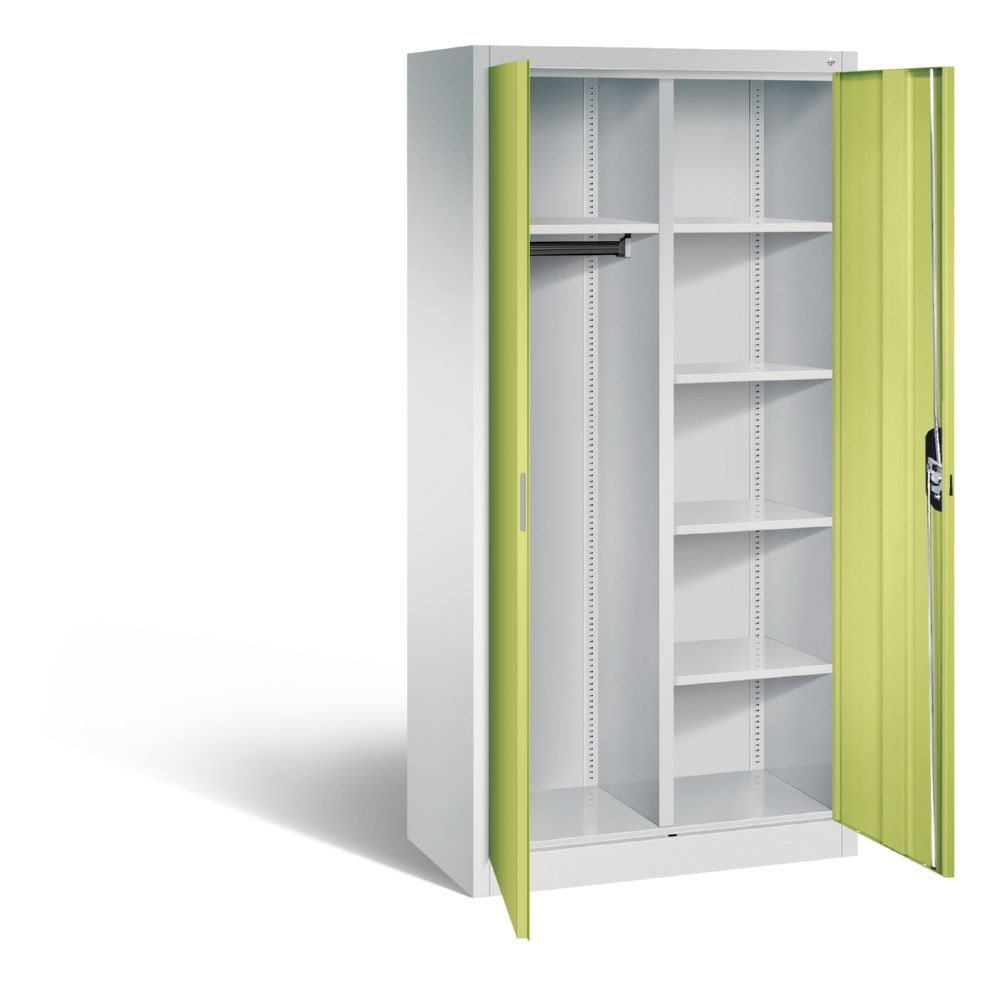 Produktbild C+P Akten und Garderobenschrank Acurado viridingrün 930 x 500 x 1950 mm bild 2
