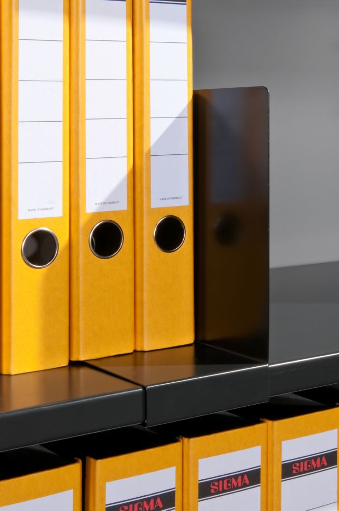 Produktbild C+P Aktenstütze aufschiebar H 229 x B 101 x T 290 mm schwarzgrau