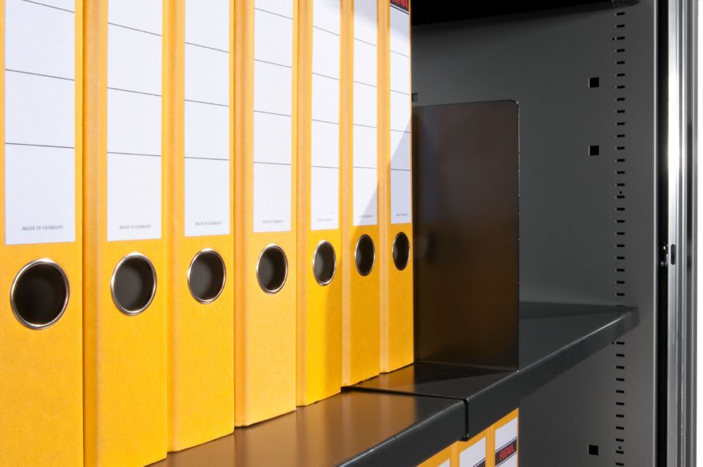 Produktbild C+P Aktenstütze aufschiebar H 229 x B 101 x T 290 mm schwarzgrau bild 2