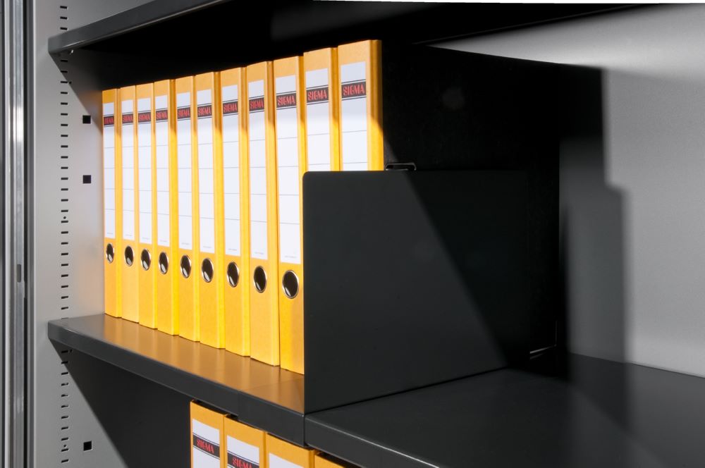 Produktbild C+P Aktenstütze aufschiebar H 229 x B 101 x T 290 mm schwarzgrau bild 3