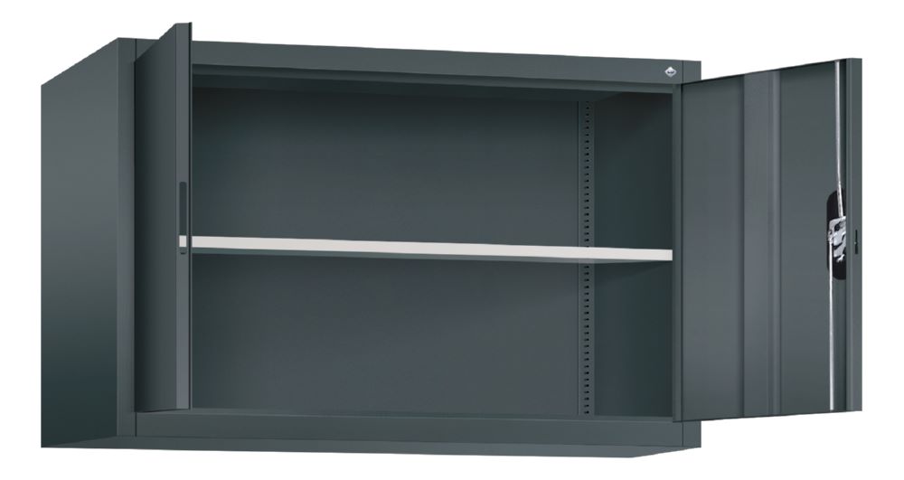 Produktbild C+P Aufsatz Flügeltürenschrank 15 mm höhenverstellbar anthrazit 1200 x 500 x 790 mm bild 2