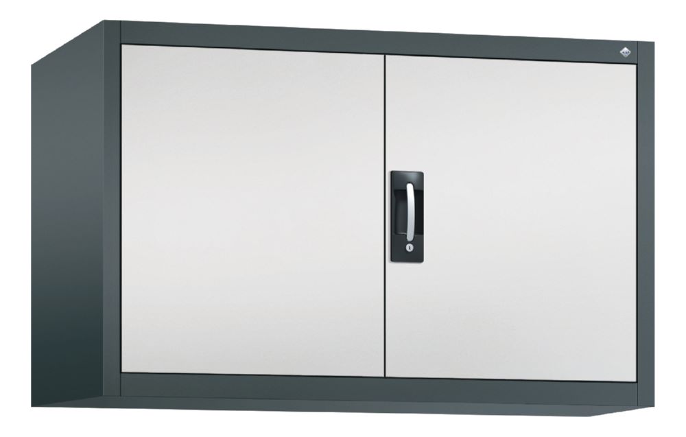 Produktbild C+P Aufsatz Flügeltürenschrank in dunkelgrau hellgrau 1200 x 500 x 790 mm