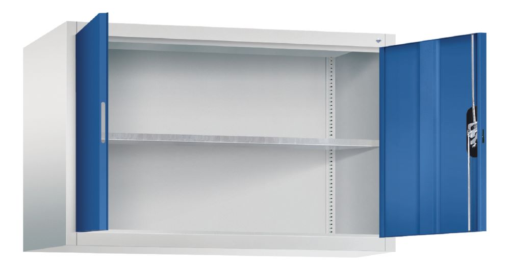 Produktbild C+P Aufsatz Flügeltürenschrank Acurado 900 1 Einlegeboden enzianblau 1200 x 790 mm bild 2