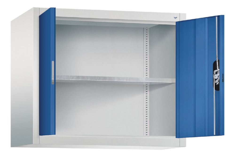 Produktbild C+P Aufsatz Flügeltürenschrank 1 Einlegeboden Acurado 900 enzianblau 930 x 400 x 790 bild 2