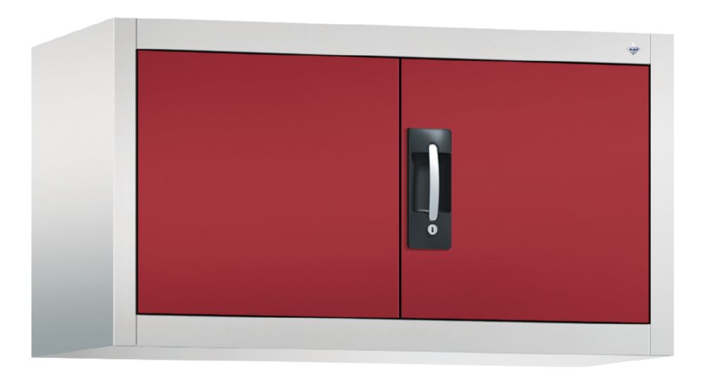 Produktbild C+P Aufsatz Flügeltürenschrank Acurado 900 rubinrot lichtgrau 930 x 400 x 500 mm