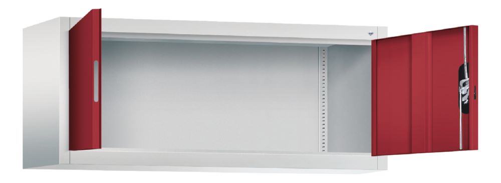 Produktbild C+P Aufsatz Flügeltürenschrank Acurado 900 rubinrot grau 1200 x 400 x 500 mm bild 2