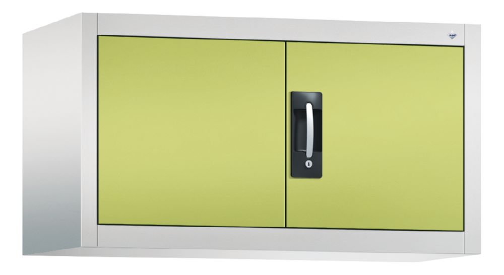 Produktbild C+P Aufsatz Flügeltürenschrank Acurado lichtgrau viridingrün 930 x 400 x 500 mm