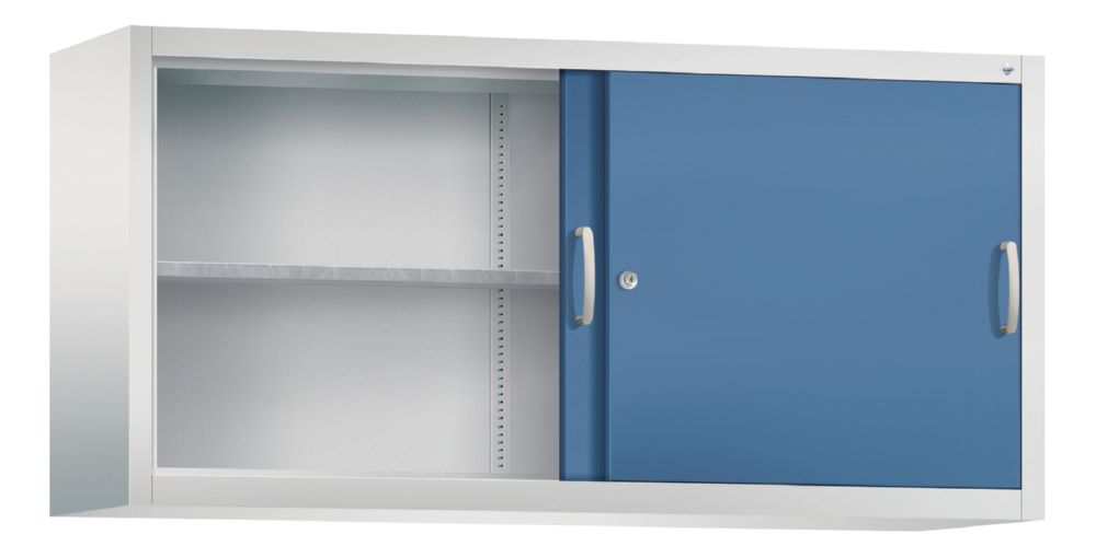Produktbild C+P Aufsatz Schiebetürenschrank Acurado 2000 fernblau 1600 x 400 x 790 mm bild 2