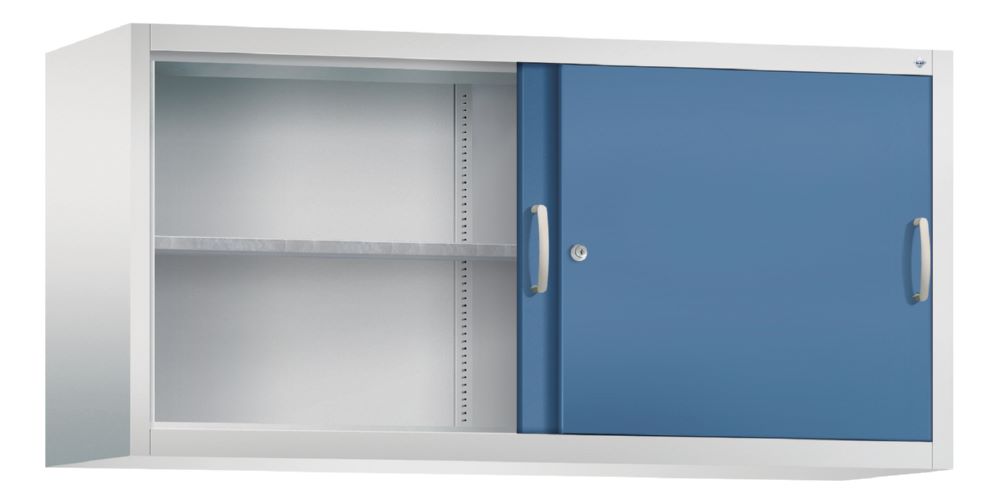 Produktbild C+P Aufsatz Schiebetürenschrank Acurado 2000 fernblau 1600 x 500 x 790 mm bild 2