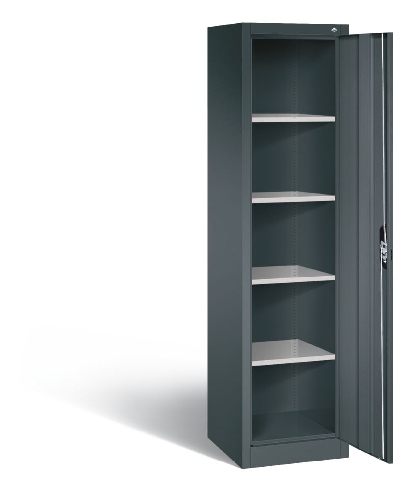 Produktbild C+P Büro Drehtürenschrank Acurado 4 Einlegeböden anthrazit 502 x 500 x 1950 mm bild 2