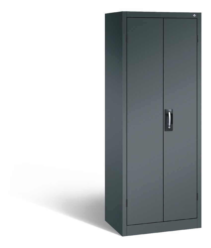 Produktbild C+P Büro Drehtürenschrank Fachböden variabel anthrazit 700 x 500 x 1950 mm