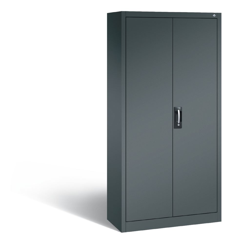 Produktbild C+P Büro Drehtürenschrank Acurado mit 6 Pendelstangen anthrazit 930 x 400 x 1950 mm