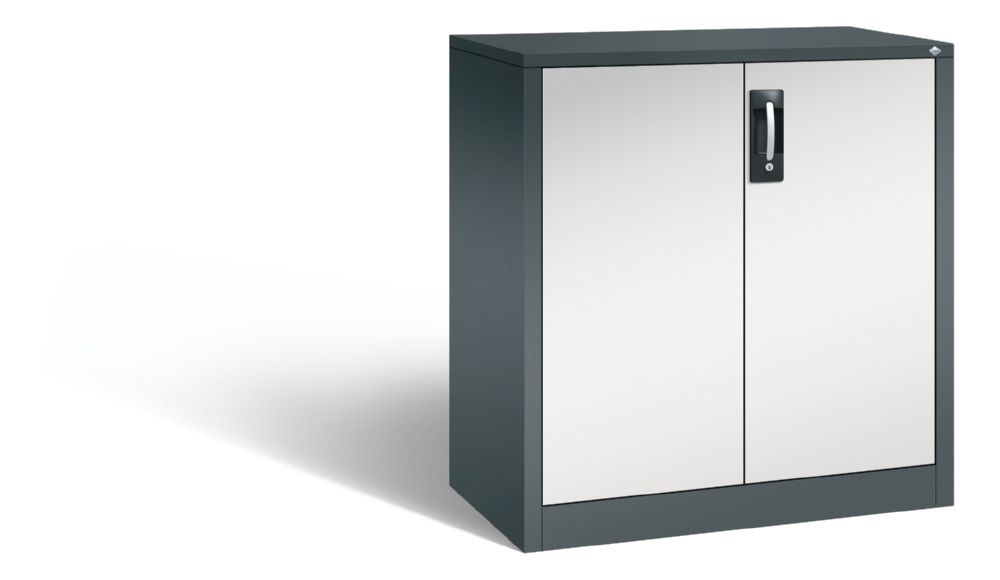 Produktbild C+P Büro Drehtürenschrank Acurado versärkte Türen lichtgrau 930 x 500 x 1000 mm