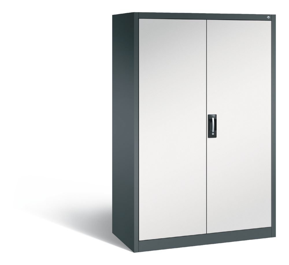 Produktbild C+P Drehtürenschrank Acurado 4 Fachböden gellgrau dunkelgrau 1200 x 600 x 1950 mm