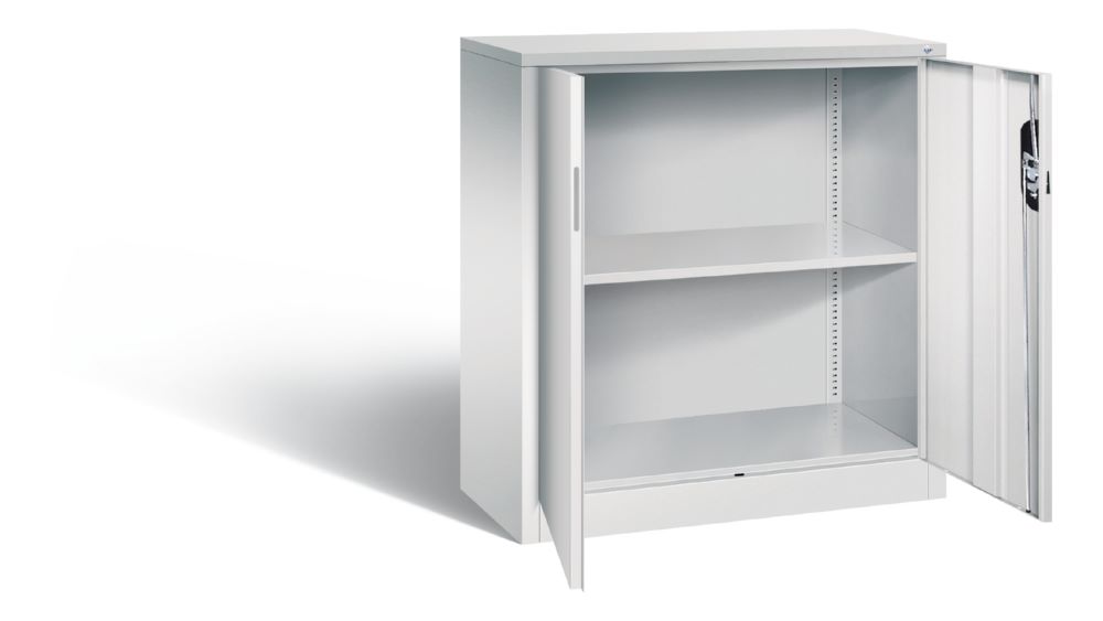 Produktbild C+P Büro Drehtürenschrank Acurado 1 Fachboden hellgrau 930 x 400 x 1000 mm