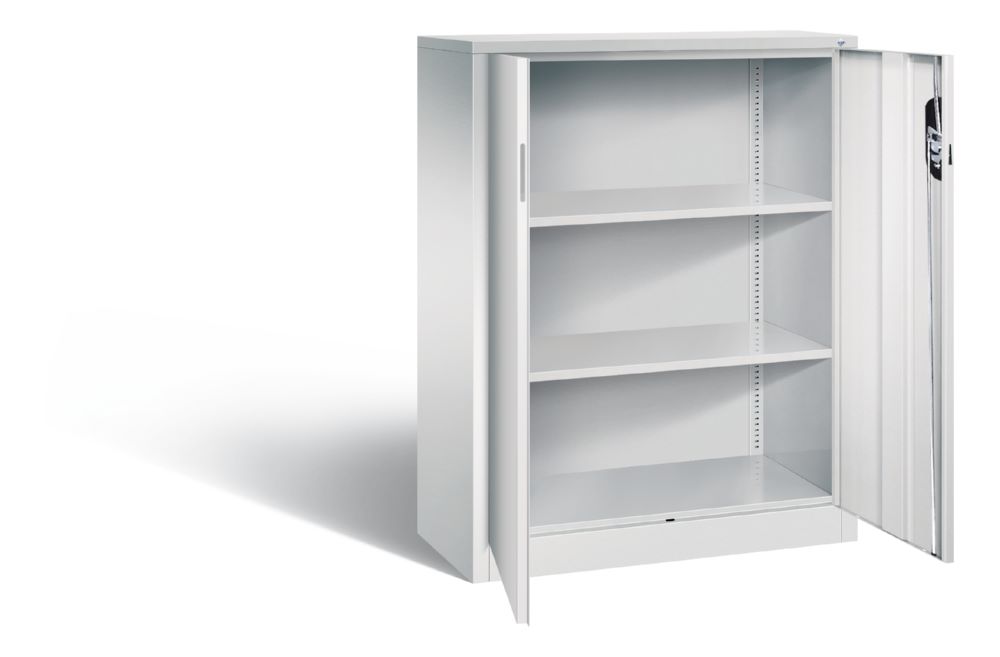 Produktbild C+P Büro Drehtürenschrank Acurado abschließbar lichtgrau 930 x 400 x 1200 mm bild 2