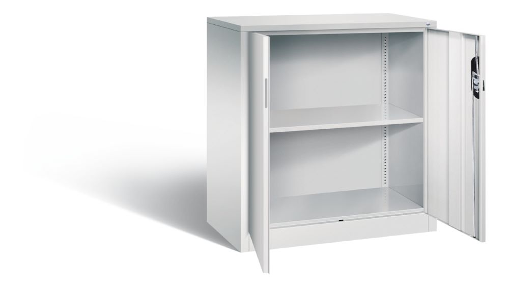 Produktbild C+P Büro Drehtürenschrank Acurado 3 Riegel Verschluss lichtgrau 930 x 500 x 1000 mm bild 2