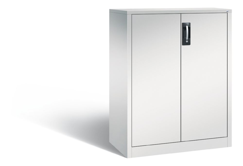 Produktbild C+P Büro Drehtürenschrank mit 2 Stahlfächer lichtgrau 930 x 500 x 1200 mm
