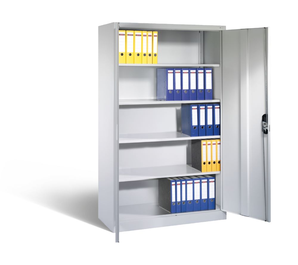 Produktbild C+P Büro Drehtürenschrank mit 4 Fächer Acurado in hellgrau 1200 x 500 x 1950 mm bild 3