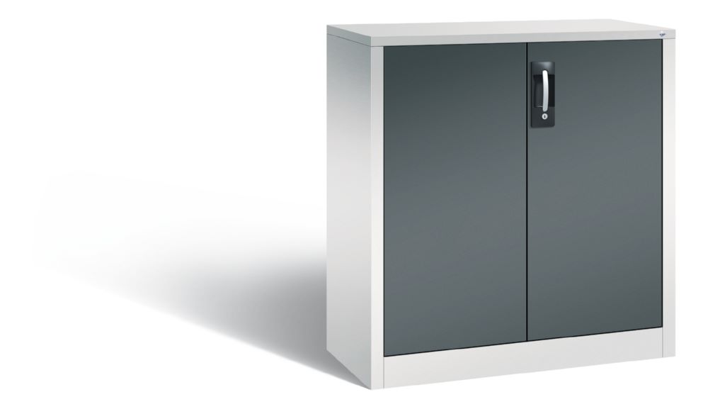 Produktbild C+P Büro Drehtürenschrank Acurado Ergo Lock anthrazit 930 x 400 x 1000 mm