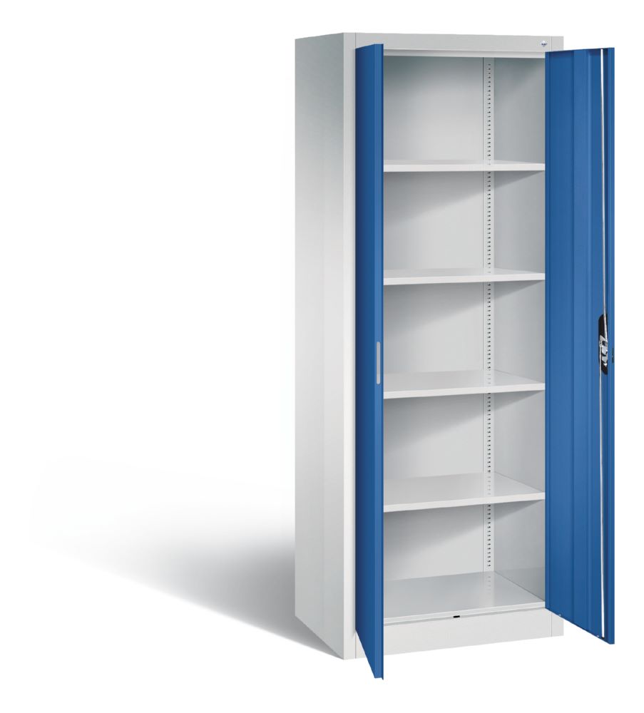 Produktbild C+P Büro Drehtürenschrank Acurado 70 kg Last enzianblau 700 x 500 x 1950 mm bild 2